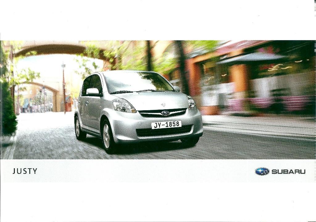 Folder Subaru Justy 2009, Ophalen of Verzenden, Gelezen, Overige merken