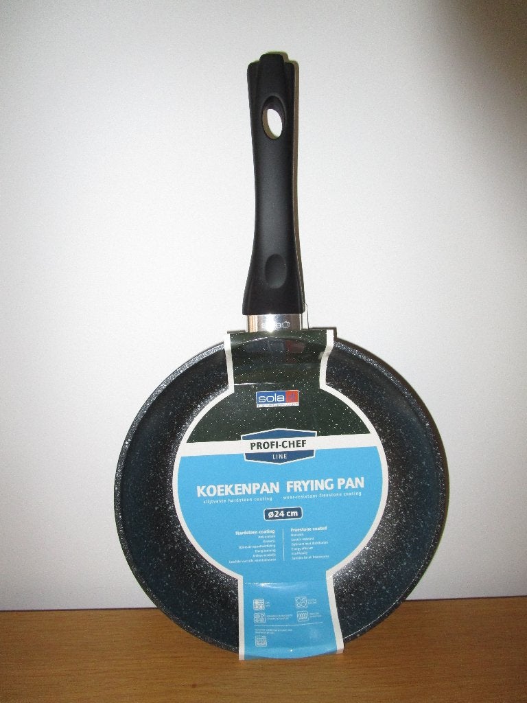 Sola Profi-Chef hoge koekenpan -hardsteen coating  24cm, Nieuw, Met handvatten, Ophalen of Verzenden, Overige materialen