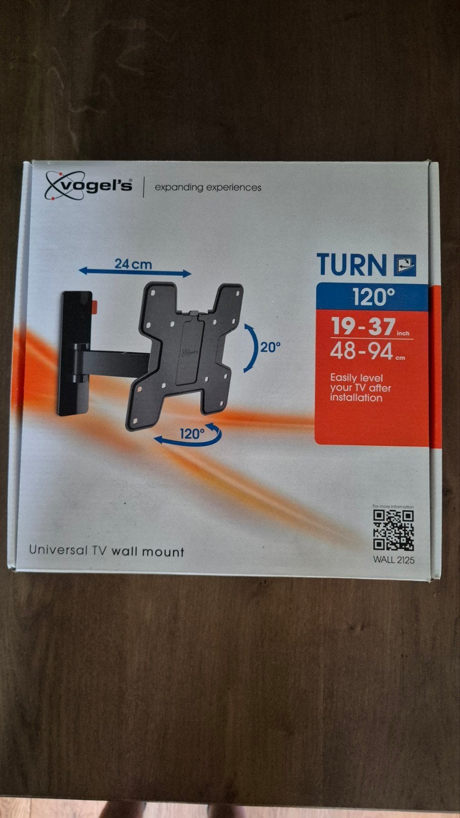 Vogel's WALL 2126 Universele TV Muurbeugel 19-37 inch, Ophalen of Verzenden