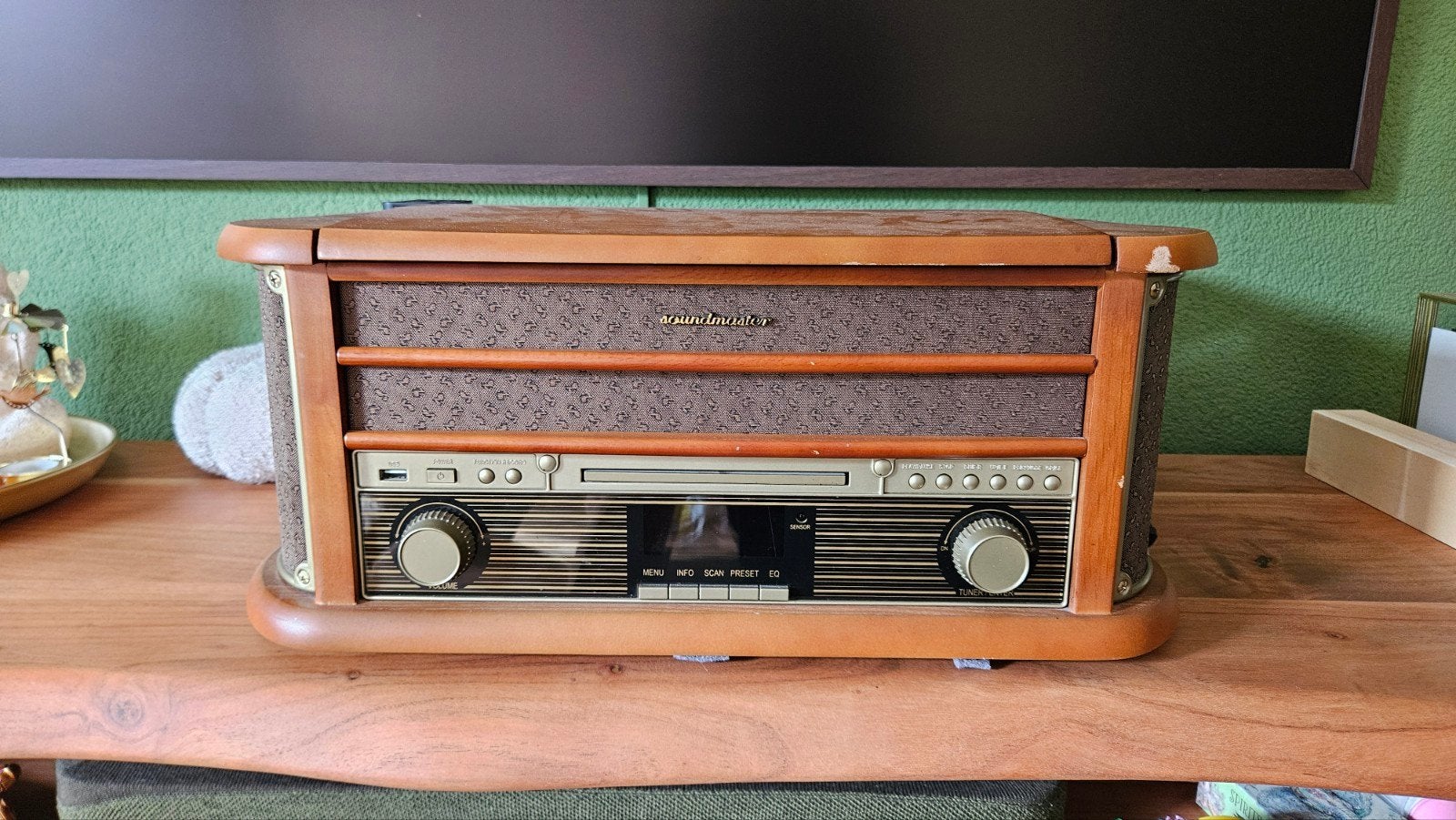 Soundmaster Classic Line Platenspeler met CD/Radio, Ophalen of Verzenden, Gebruikt, Platenspeler, Overige merken