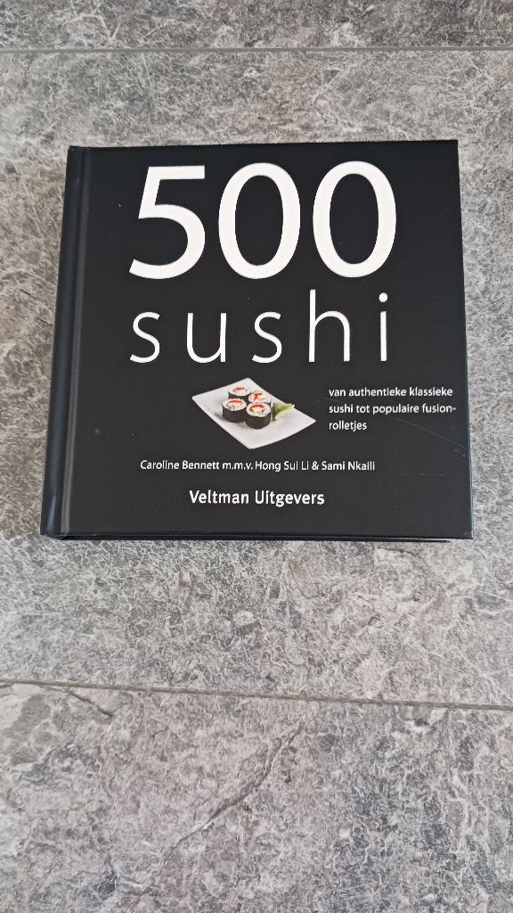 kookboek 500 sushi, Boeken, Ophalen of Verzenden, Gelezen, Tapas, Hapjes en Dim Sum