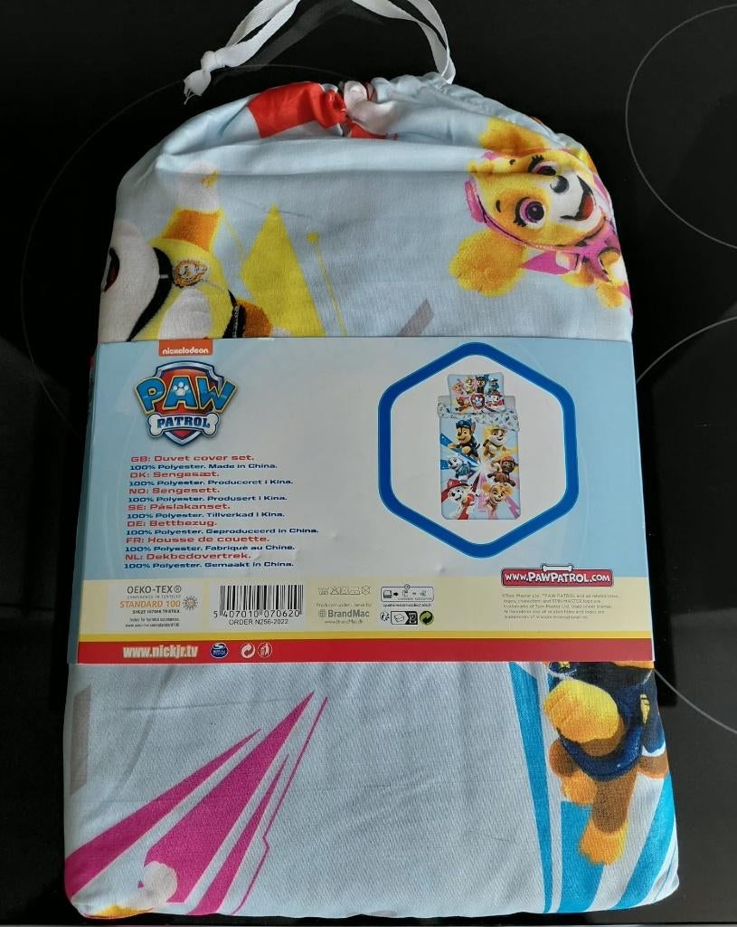 Paw patrol dekbedovertrek, Kinderen en Baby's, Kinderkamer | Beddengoed, Overige kleuren, Jongetje of Meisje, Dekbedovertrek, Nieuw