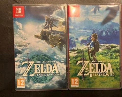 Zelda: BOTW, TOTK. Samen 90€., Spelcomputers en Games, Avontuur en Actie, 1 speler, Ophalen of Verzenden, Zo goed als nieuw