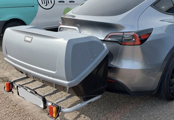 Trekhaakkoffer Thule Backup 900 TE HUUR – 420 liter, Ophalen, Zo goed als nieuw