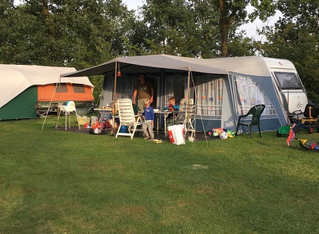 Ventura voortent g18 + extra stokken + aanrits luifel, Caravans en Kamperen, Caravan accessoires, Ophalen, Gebruikt