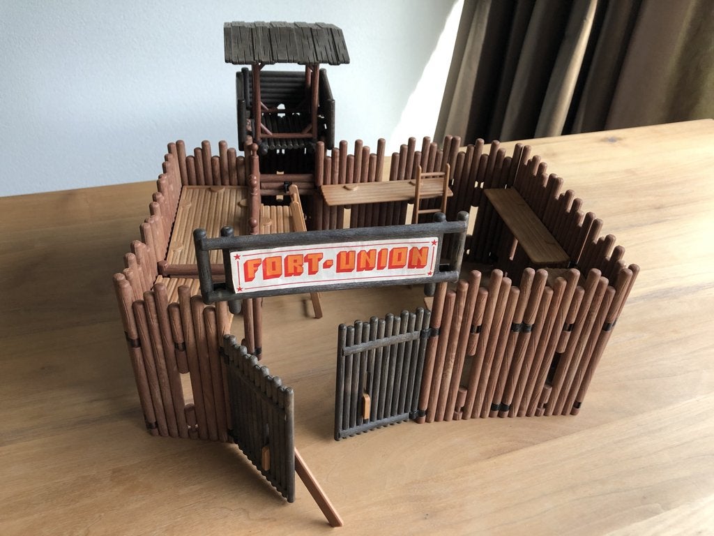 Playmobil Fort Union fort met uitkijktoren, Gebruikt, Complete set, Ophalen of Verzenden, Kasteel/Fort
