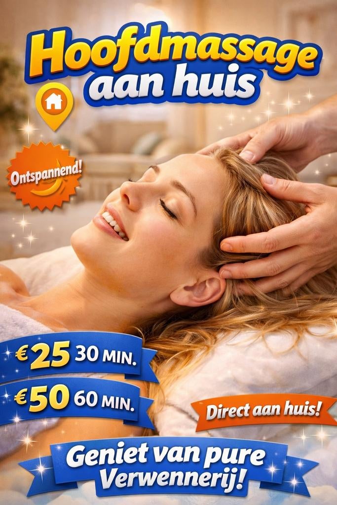 Hoofdmassage...pure verwennerij, Eén persoon