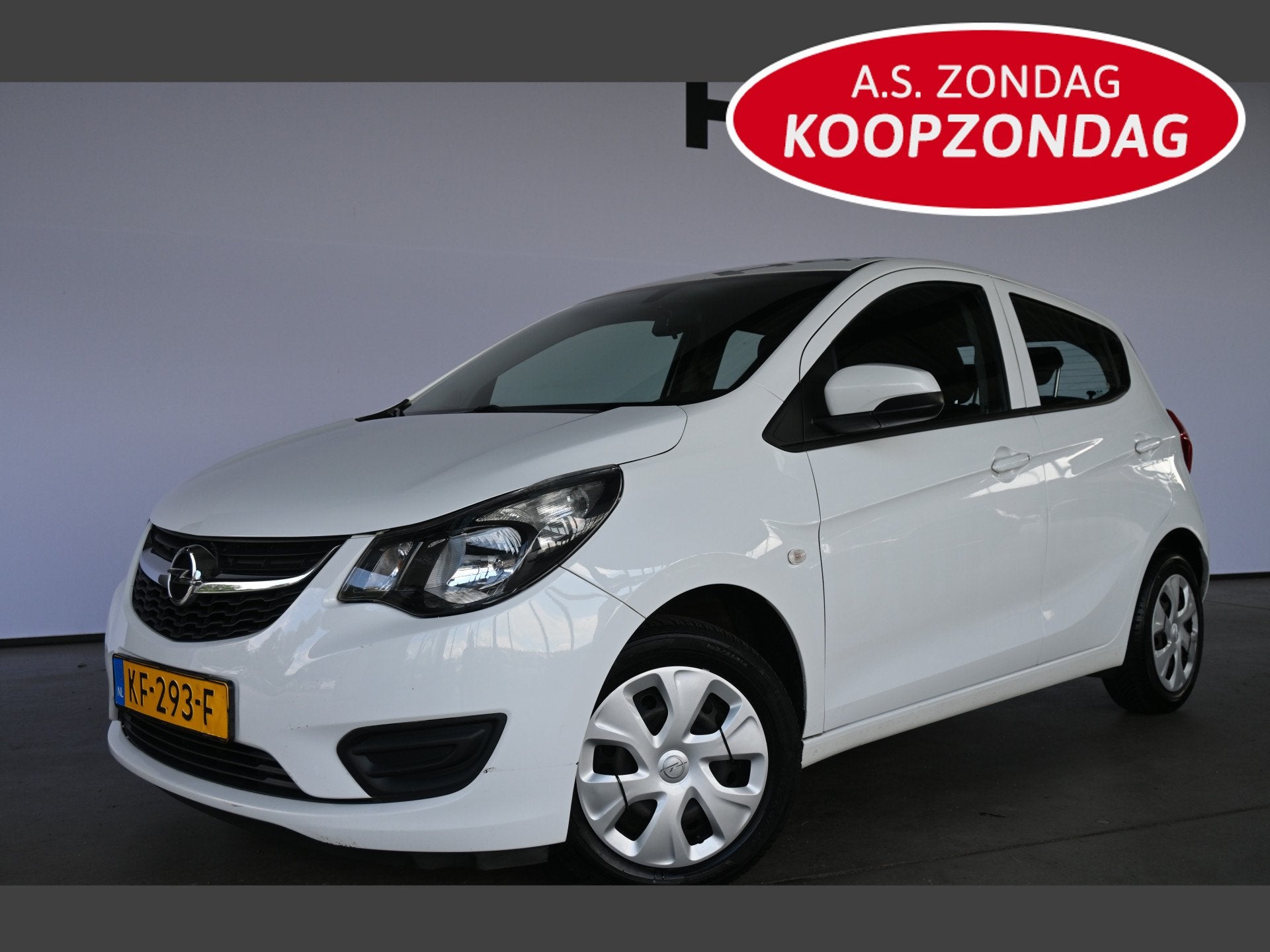 Opel KARL 1.0 ecoFLEX Edition Airco Cruise control Elektrisc, Auto's, Stof, Gebruikt, Met garantie (alle), Wit