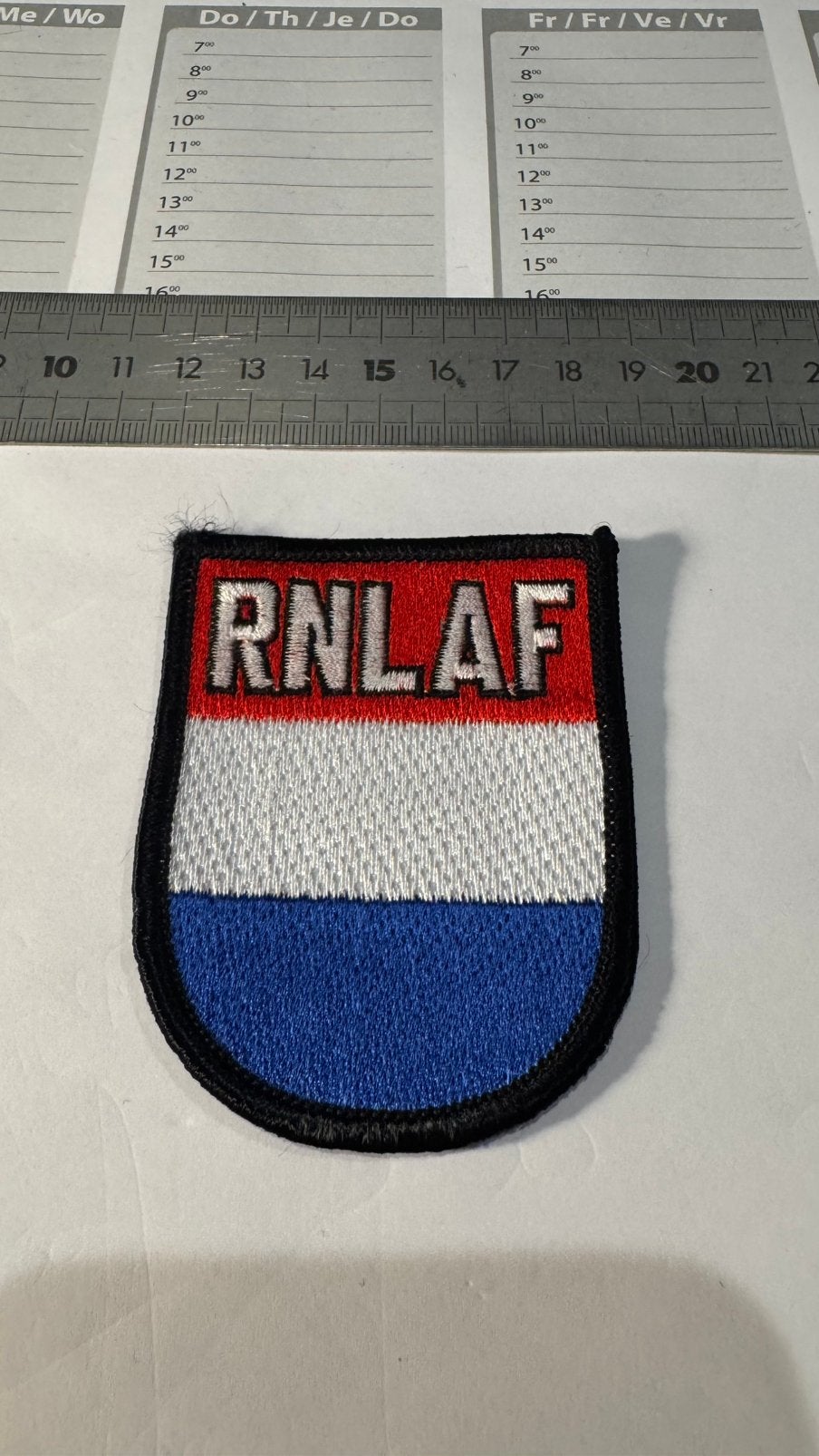 Patch luchtmacht rnlaf, Ophalen of Verzenden, Luchtmacht, Nederland, Embleem of Badge