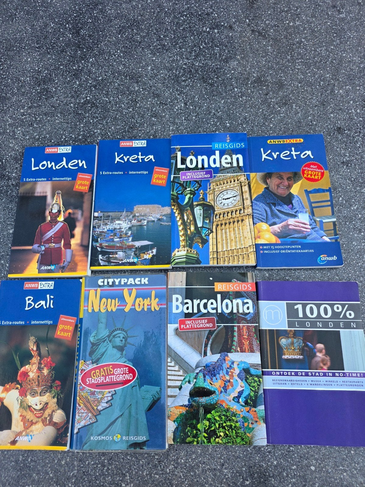 8 Reisgidsen: Londen, Kreta, Bali, Barcelona, New York, Boeken, Reisgidsen, Ophalen of Verzenden