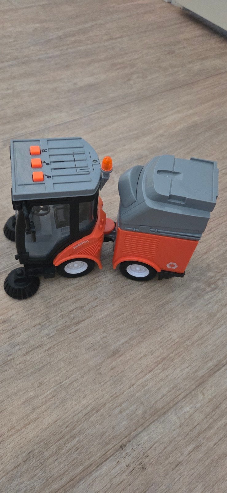 Speelgoed Schoonmaakwagen - Oranje/Grijs, Ophalen, Gebruikt