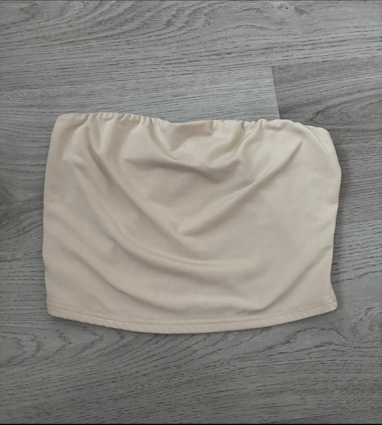 By Swan crop top maat S beige, Kleding | Dames, Verzenden, Beige, Gedragen, Maat 36 (S)