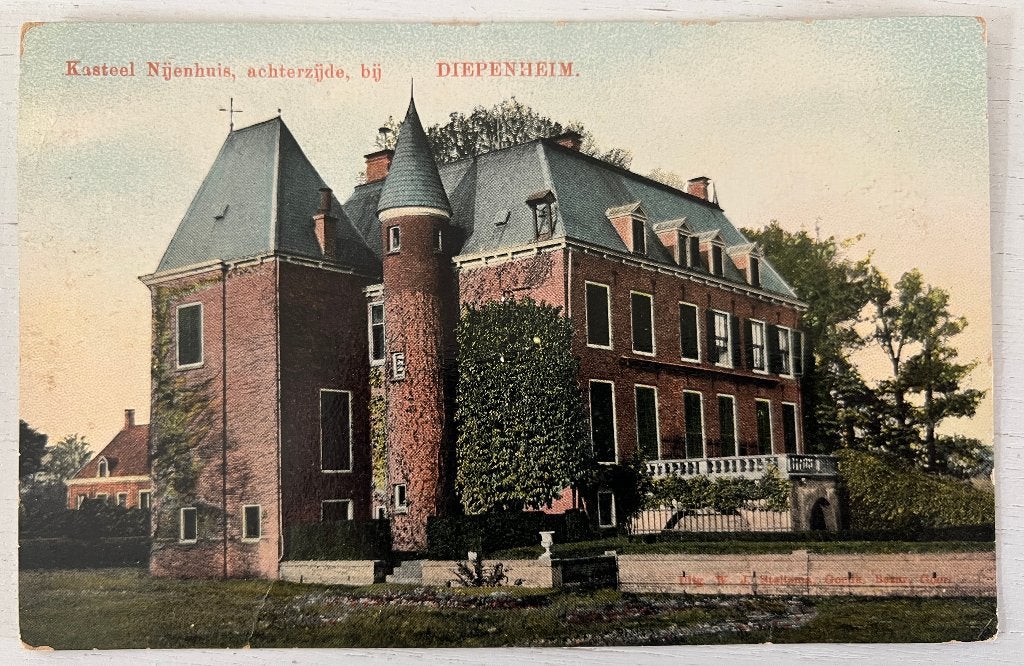 Oude Ansichtkaart - Diepenheim - Kasteel Nijenhuis, Ophalen of Verzenden, Voor 1920, Gelopen, Overijssel