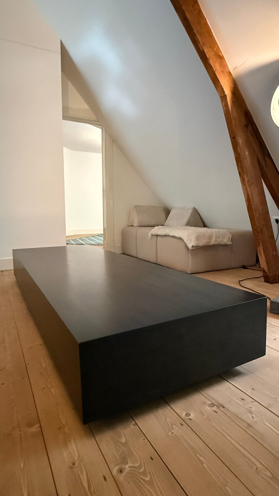 Linteloo Aulia salontafel, Ophalen, Gebruikt, 50 tot 100 cm, Eikenhout
