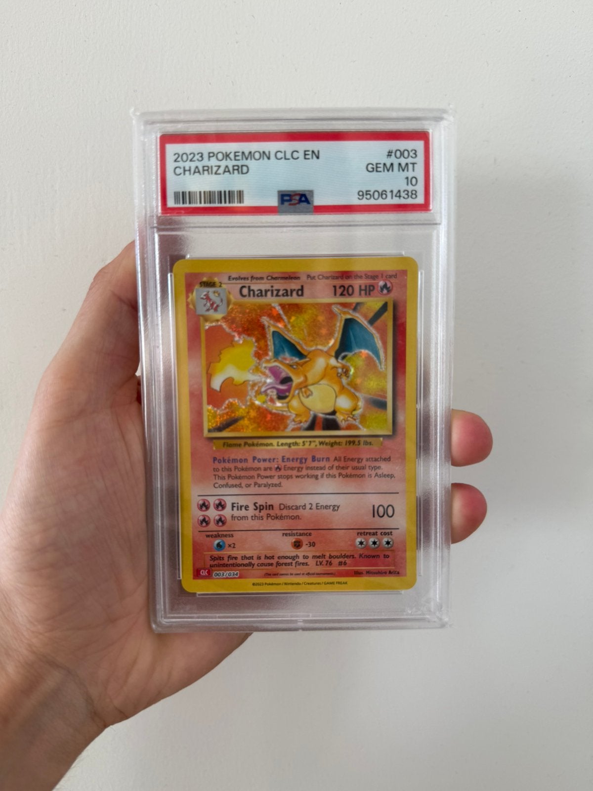 Charizard (CLC 003) Pokémon Game Classic: Charizard PSA 10, Ophalen of Verzenden, Zo goed als nieuw, Losse kaart