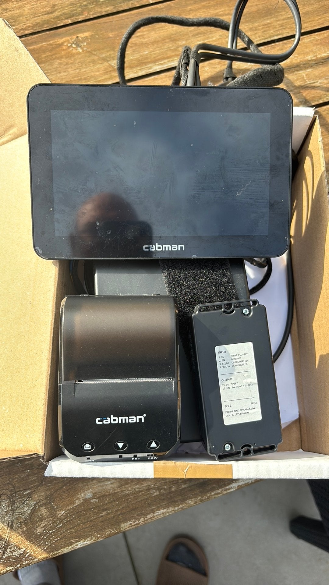 Taxi Cabman groot compleet met printer ook voor Tesla, Auto diversen, Ophalen, Zo goed als nieuw