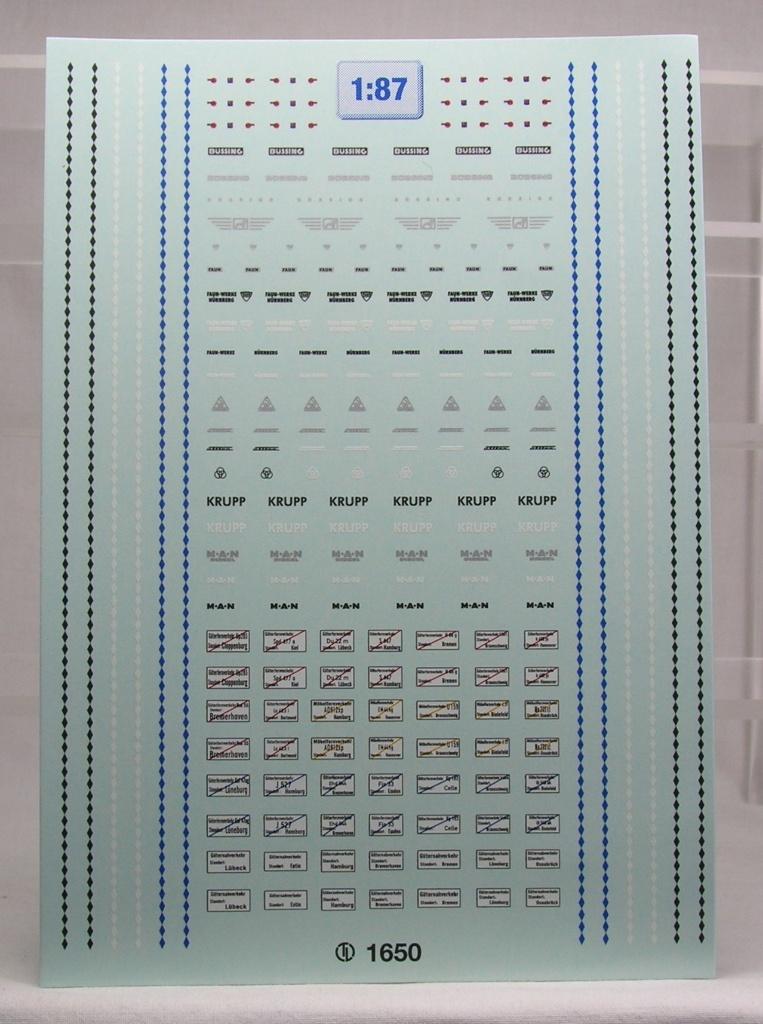 decal set: type aanduidingen vrachtwagens., Ophalen of Verzenden, Nieuw, Bus of Vrachtwagen, Brekina