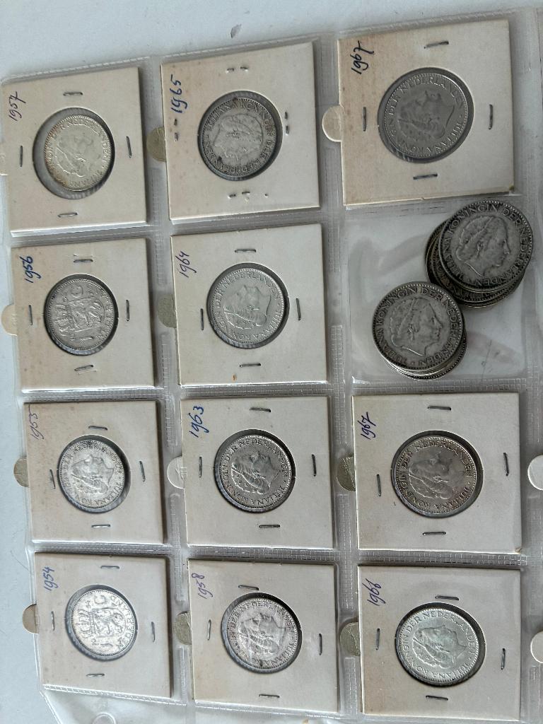 munten, Koningin Juliana, Zilver, Losse munt, Overige waardes