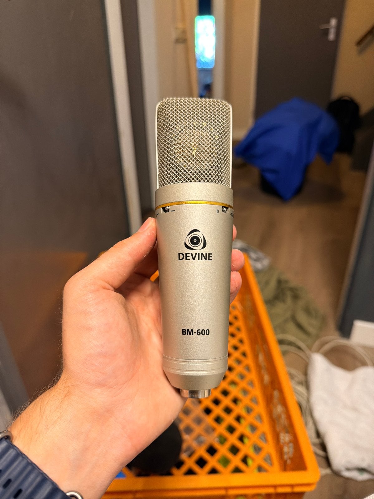 Devine BM-600 Studiomicrofoon Condensator, Ophalen, Zo goed als nieuw, Studiomicrofoon