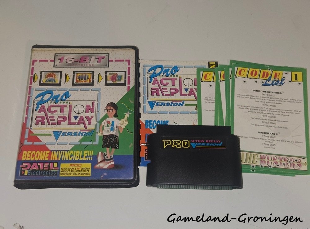 Pro Action Replay Version (Megadrive), Gebruikt, -, -, 1 speler
