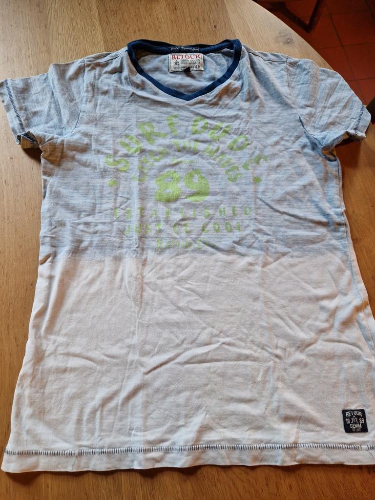 TSHIRT RETOUR 13/14 JAAR, Kinderen en Baby's, Ophalen of Verzenden, Zo goed als nieuw, Jongen, Shirt of Longsleeve