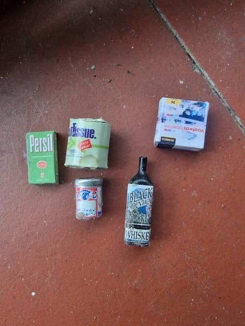 Poppenhuis miniaturen: 5x boodschappen, Ophalen of Verzenden