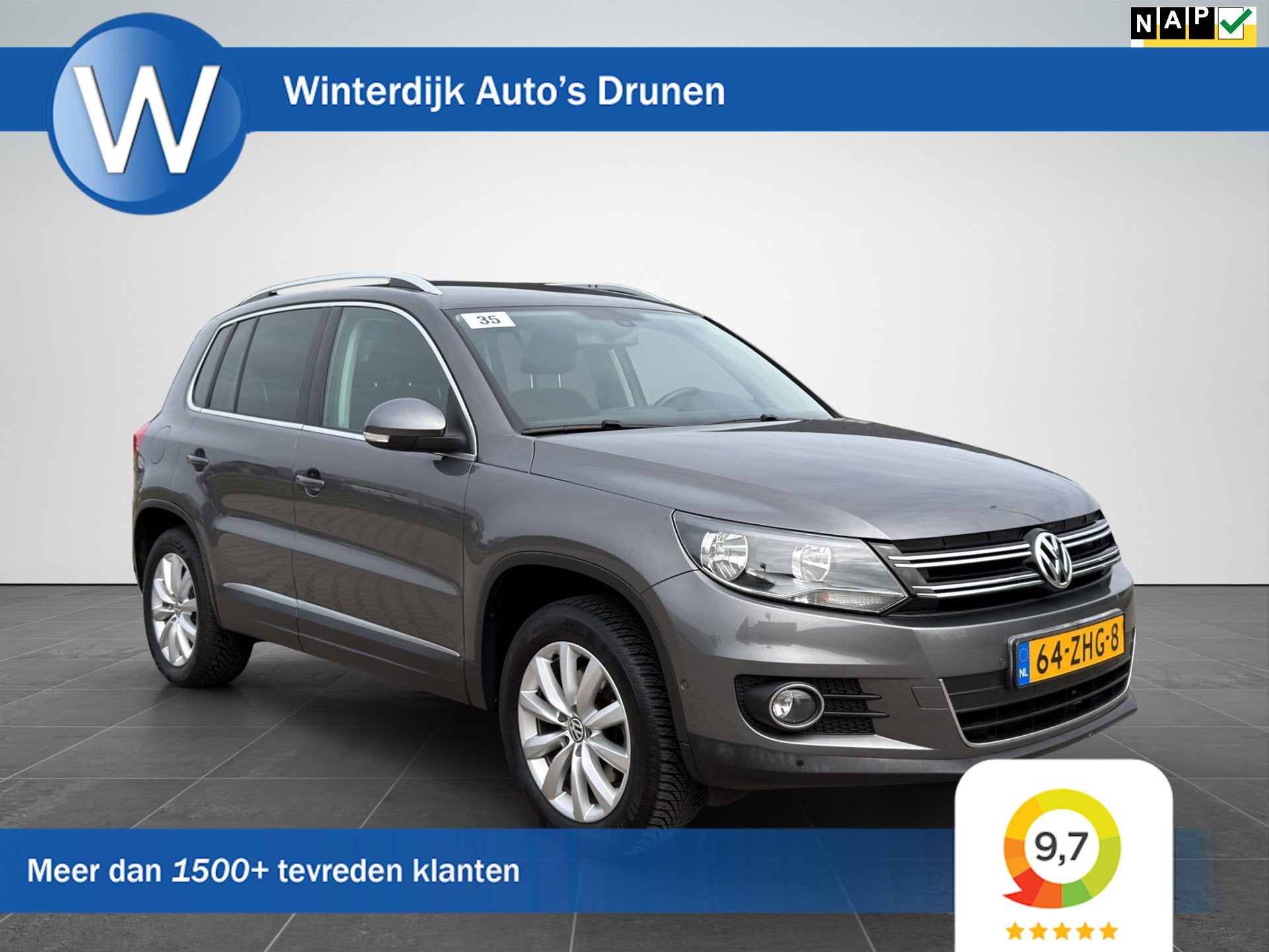 Volkswagen Tiguan 1.4 TSI Sport&Style Clima|Cruise|Trekhaak, Voorwielaandrijving, Euro 5, 15 km/l, Gebruikt