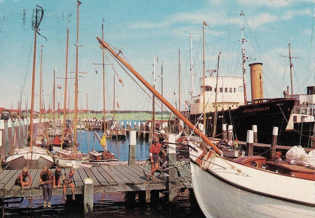 Terschelling Haven met Doggersbank 8, Verzenden, 1960 tot 1980, Gelopen, Waddeneilanden