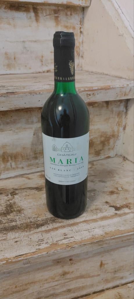 Château Maria Vin Blanc 2008 - Tunesische Witte Wijn, Ophalen of Verzenden, Gebruikt, Afrika, Witte wijn