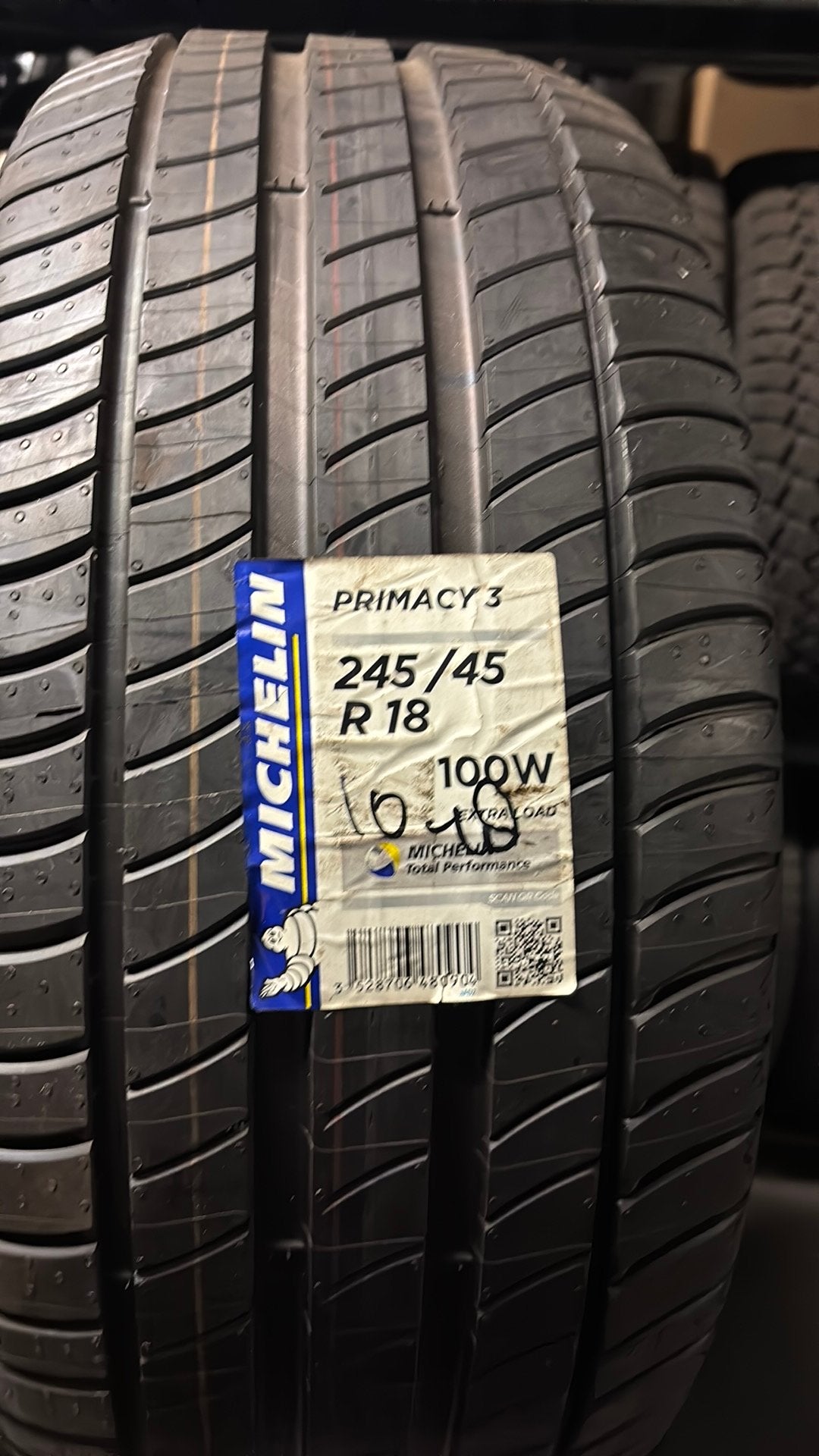 1x michellin primacy3 245/45R18 100w, Ophalen, Nieuw