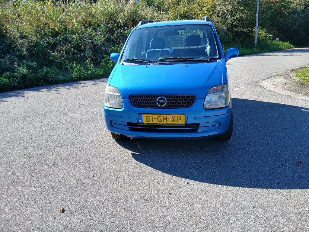 Opel Agila 1.2 I 16V 2000 Blauw apk 27-02-2027, foto 12