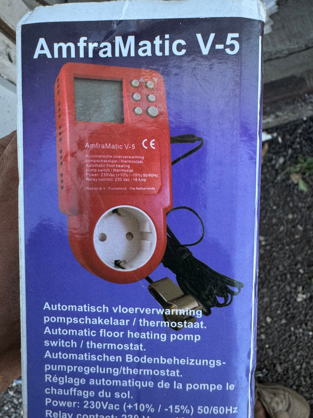 Amframatic V-5 Automatische vloerverwarming pompschakelaar, Ophalen of Verzenden, Nieuw, Overige merken, Schakelaar