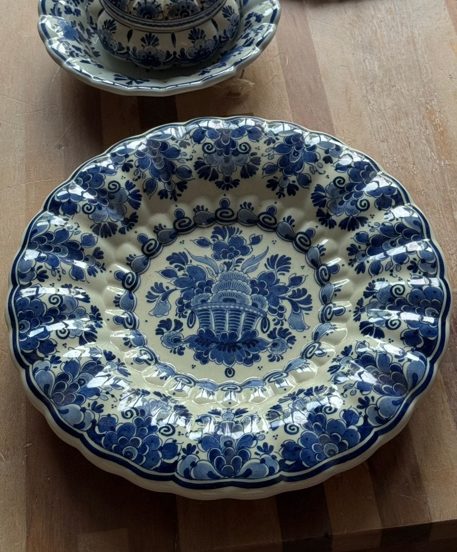 Delfs blauw royal delft groot bord, Ophalen of Verzenden