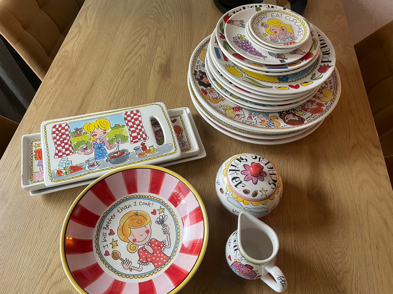Heel veel Blond Amsterdam servies, Ophalen, Zo goed als nieuw, Aardewerk, Bord(en)