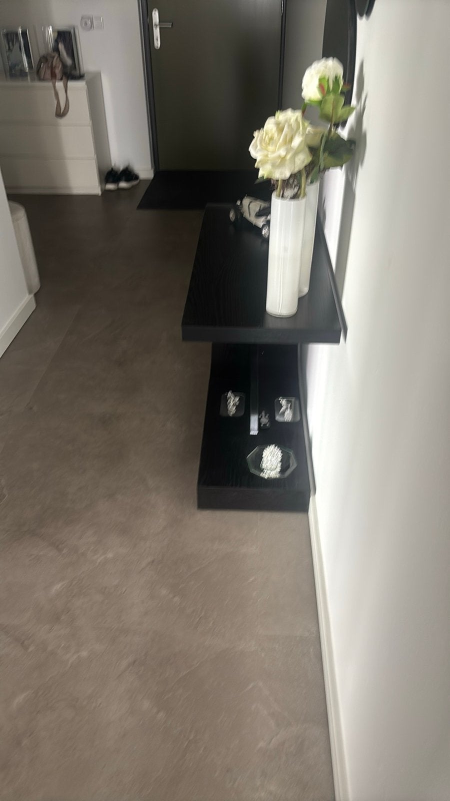 Moderne Zwarte Console Tafel - Perfect voor Hal of Woonkamer, Huis en Inrichting, Ophalen, Zo goed als nieuw