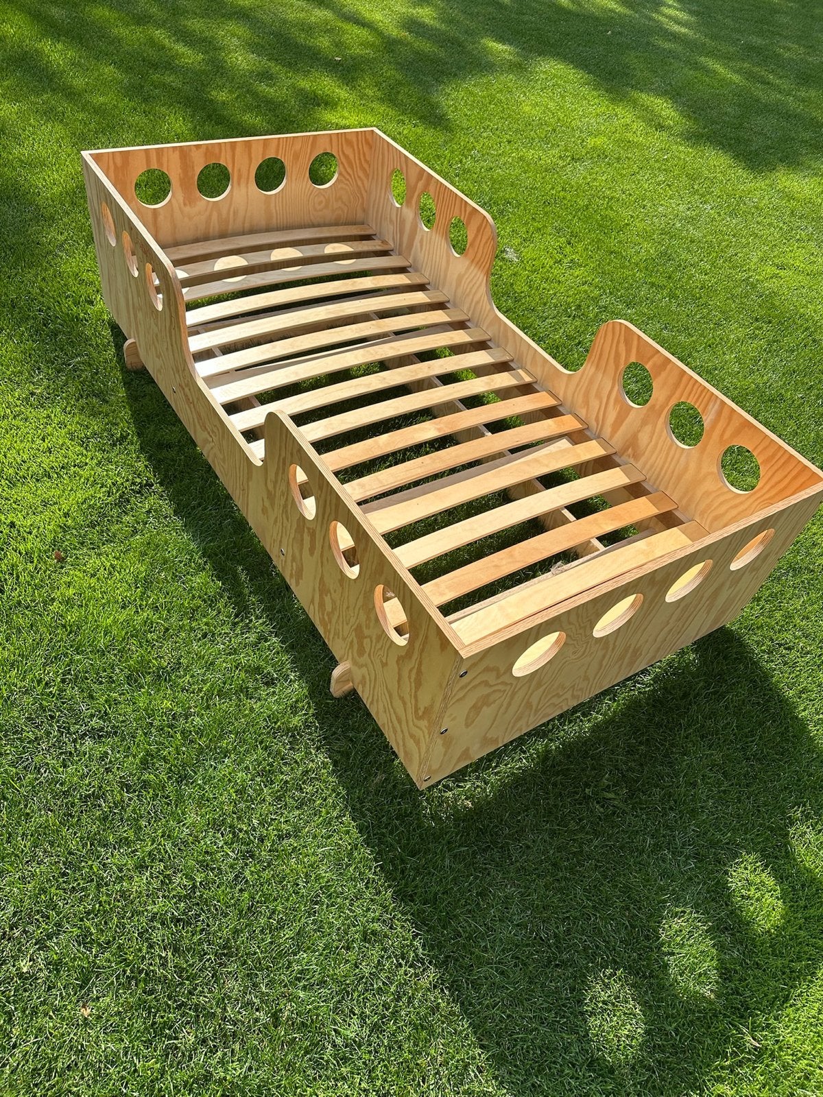 Houten kinderbed petit puk, Kinderen en Baby's, Ophalen, Gebruikt, 70 tot 85 cm, 140 tot 160 cm