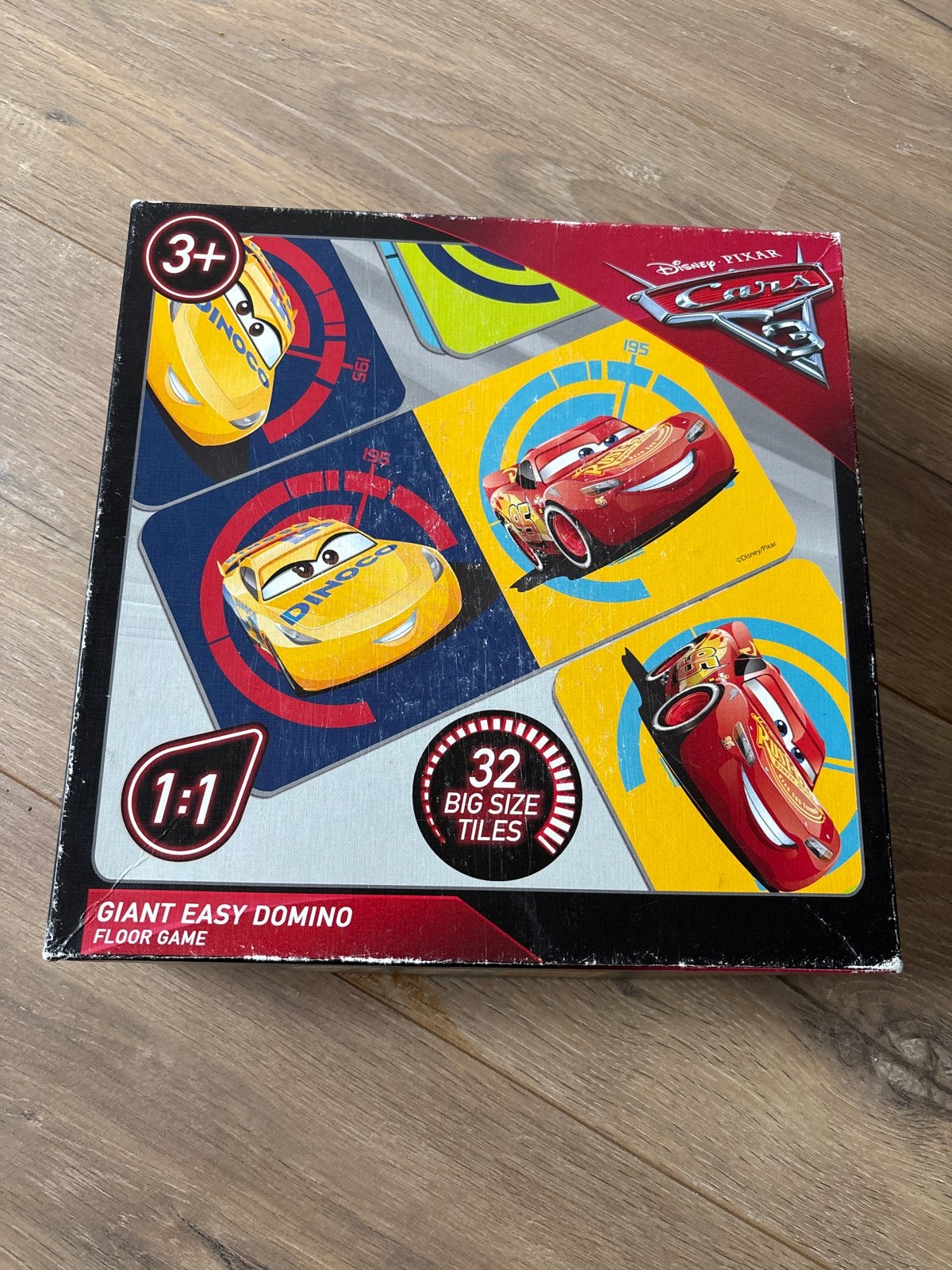 Disney Pixar Cars Giant Easy Domino Vloerspel, Ophalen of Verzenden, Zo goed als nieuw, Jongen of Meisje