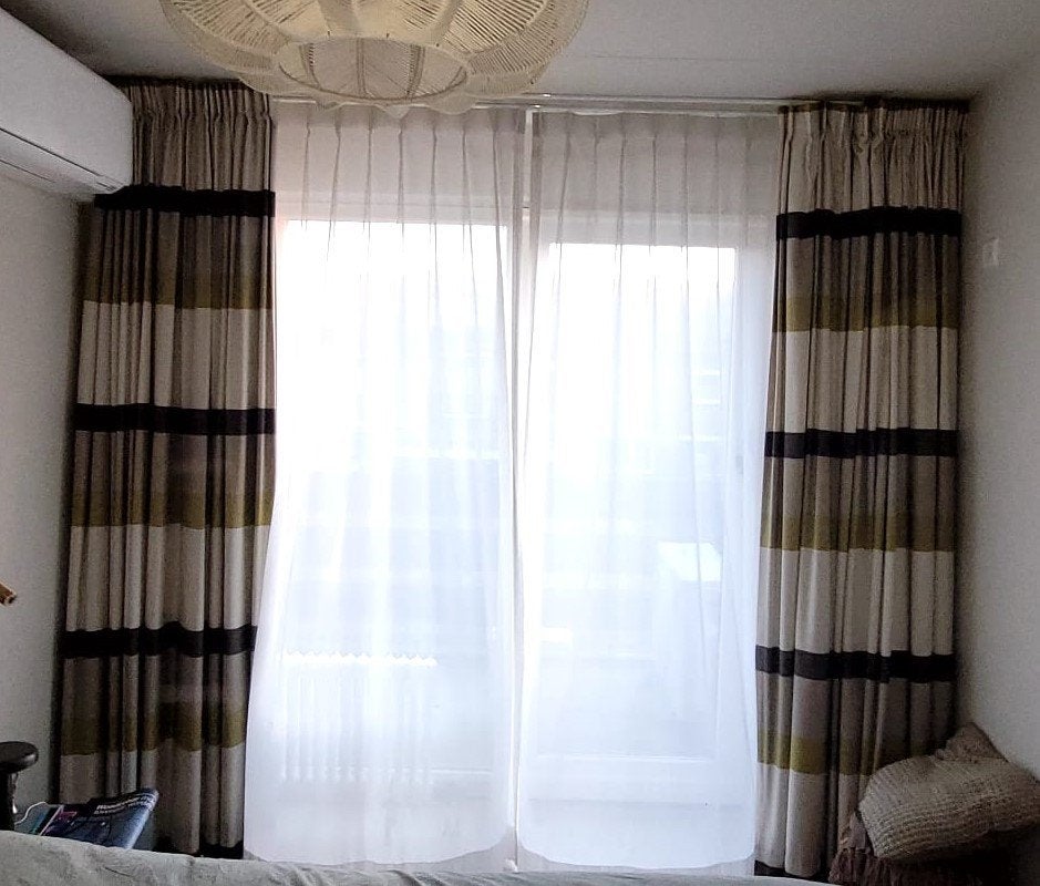 Slaapkamer gordijnen, verduisterend, Verduisterend, Groen, Ophalen of Verzenden, 232 cm