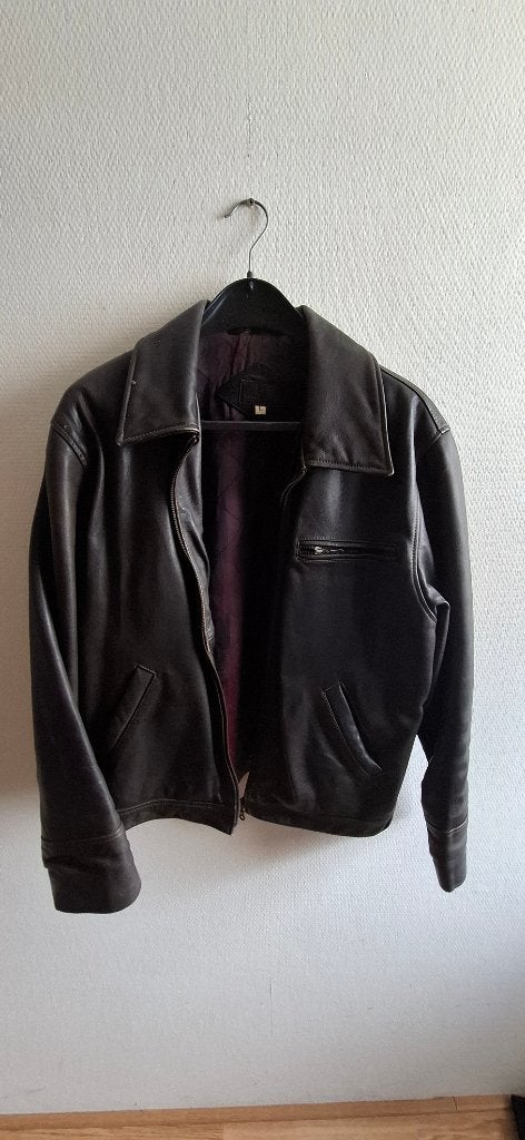 Vintage Leren Jack's, Maat 48/50 (M), Ophalen of Verzenden, Gedragen, Onbekend