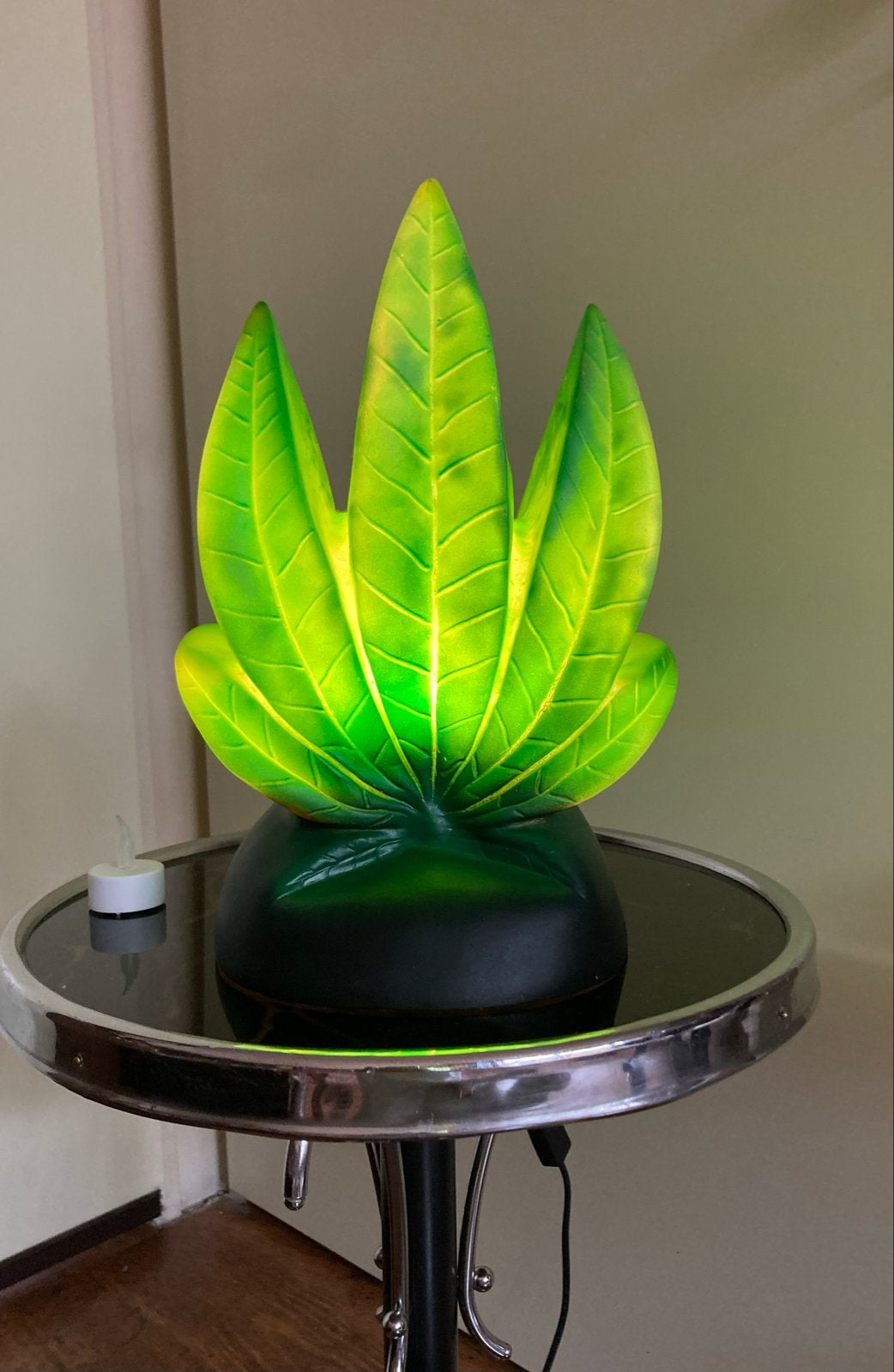 Bijzondere Vogler Wiet lamp hennep design lamp jaren 70 80, Ophalen of Verzenden, Zo goed als nieuw, Vintage Design Retro Reclame Lamp