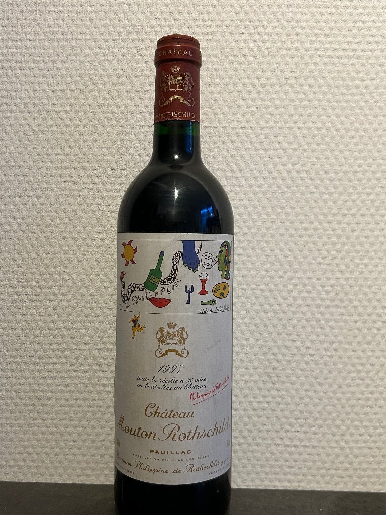 Château Mouton Rothschild 1997 - Pauillac Rode Wijn, Gebruikt, Frankrijk, Ophalen of Verzenden, Rode wijn