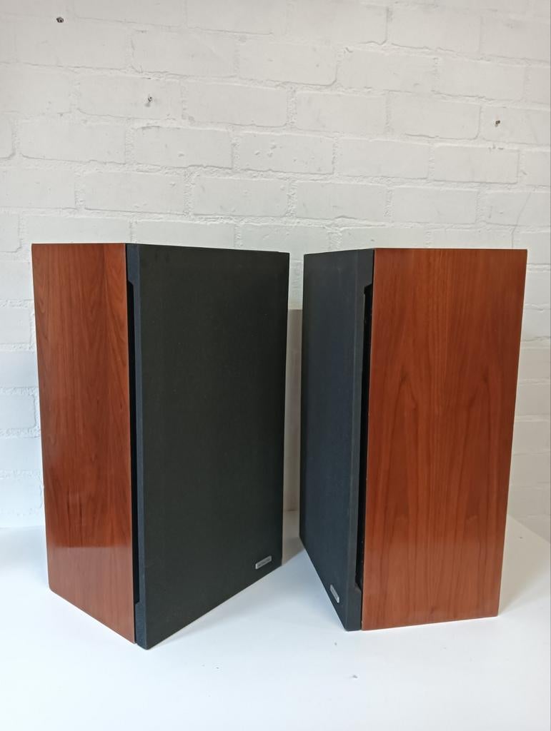 Vintage Hitachi HS-530 Speakers - Prachtige Houten Kasten, Audio, Tv en Foto, Gebruikt, 60 tot 120 watt, Front, Rear of Stereo speakers