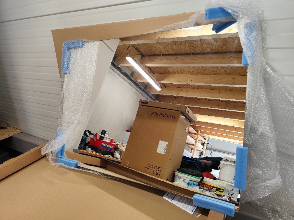 Badkamer spiegel, Ophalen, 100 tot 150 cm, Overige typen, Nieuw