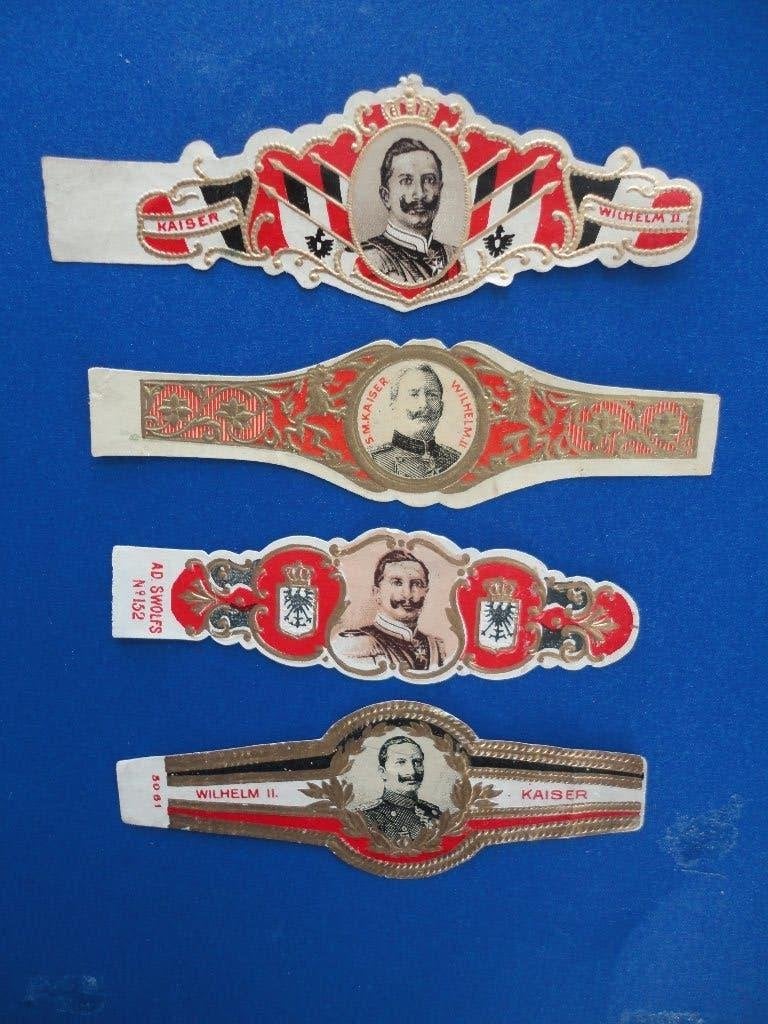 sigarenbandjes 20= 4st, Verzamelen, Ophalen of Verzenden, Gebruikt, Sigarenbandjes