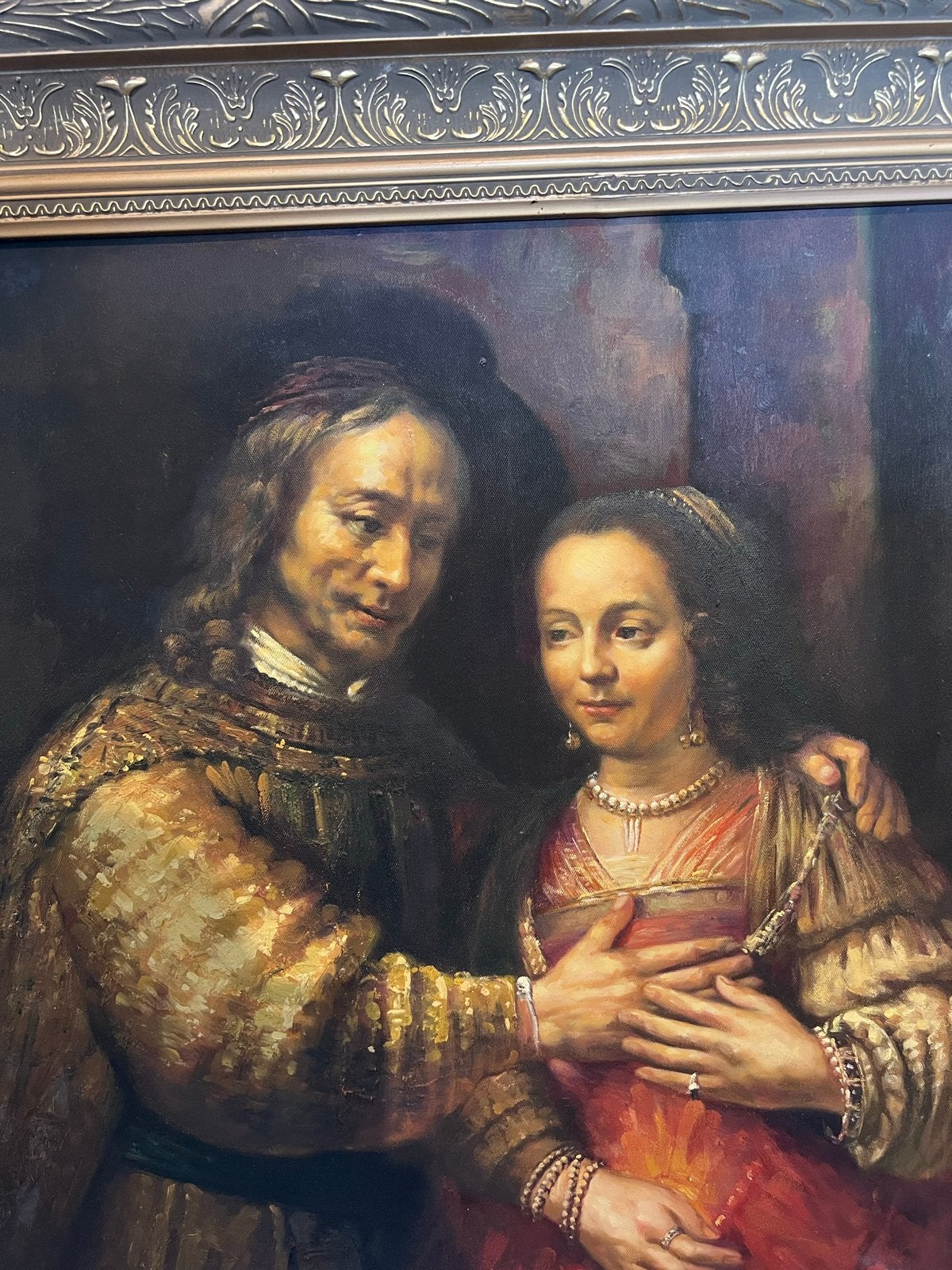 Olieverfschilderij 'Het Joodse Bruidje' (Rembrandt), Ophalen, Doek, Portret of Personen, Olieverf