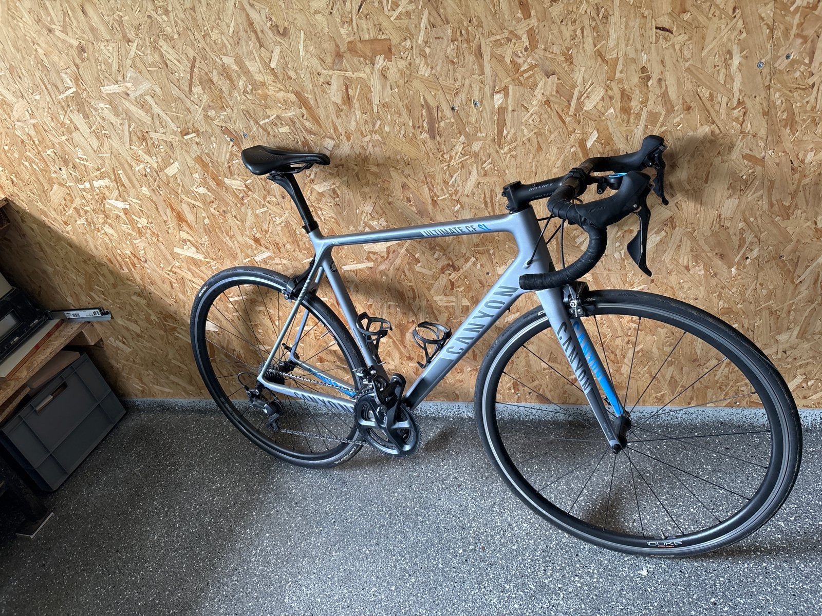 Canyon Ultimate SL Maat 56 met Duke Wielset en powermeter, 28 inch, Velgrem, Zo goed als nieuw, Meer dan 20 versnellingen