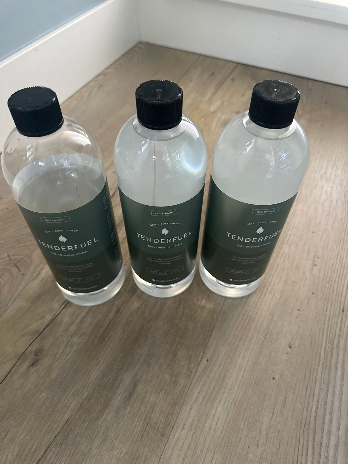 Tenderfuel - 3 flessen (2 nieuw, 1 aangebroken), Huis en Inrichting, Ophalen, Zo goed als nieuw, Overige materialen