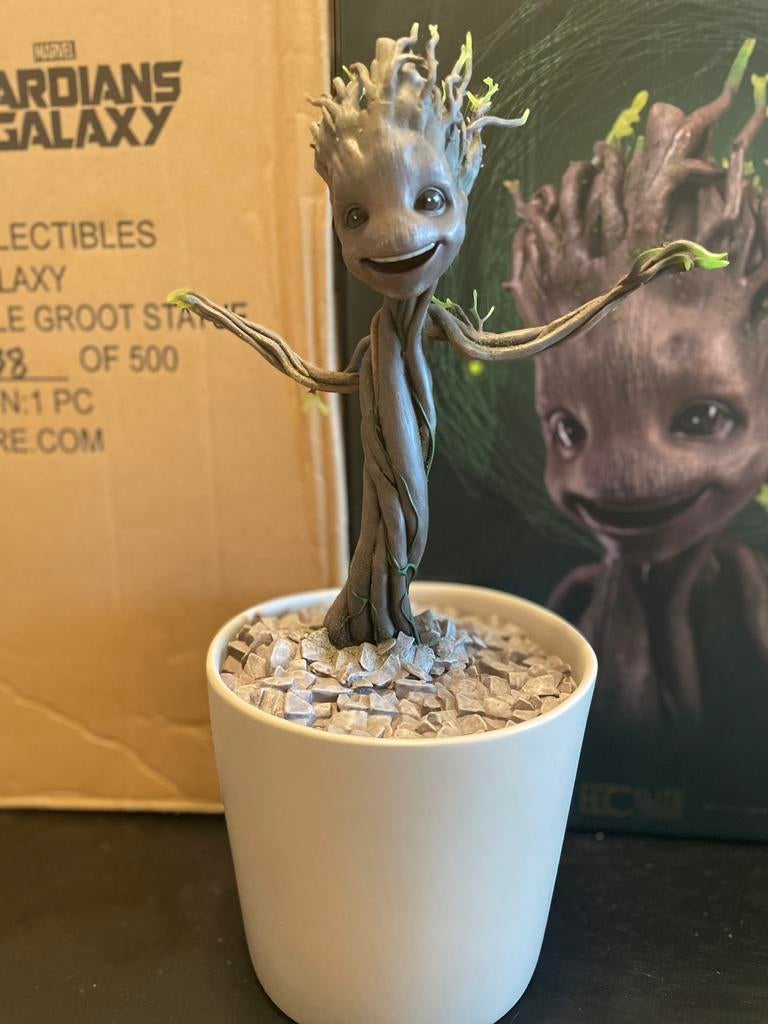 ECC Elite Creature Collectibles Marvel Little Groot Statue, Ophalen of Verzenden, Zo goed als nieuw