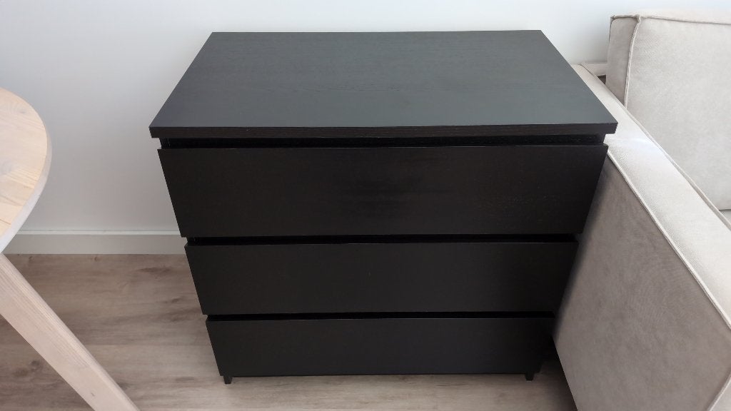 2x MALM ladekast, Huis en Inrichting, Ophalen, 50 tot 100 cm, Zo goed als nieuw, 3 of 4 laden