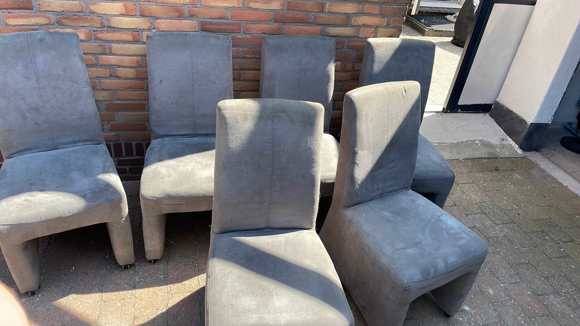 Eettafelstoelen, Ophalen, Gebruikt, Vijf, Zes of meer stoelen, Stof